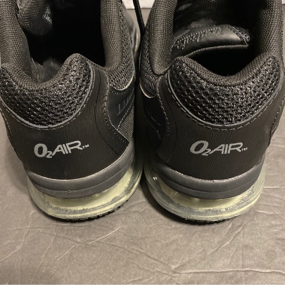 Tredsafe Shoes Mens Tredsafe O2 Air Black Leather Slip Resistant